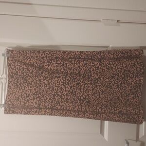 Shein Leopard print midi skirt